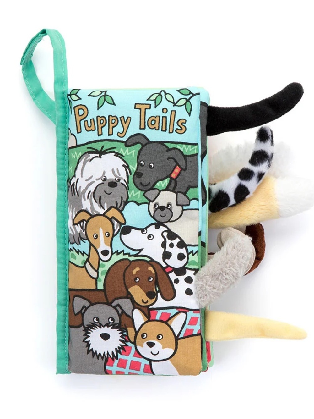 Jellycat Puppy Tails Retired Soft Activity Book